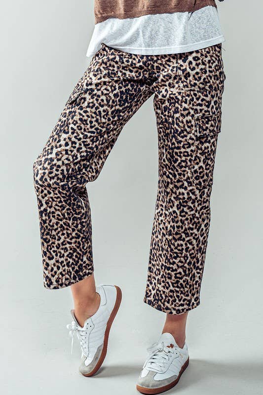 Leopard Cargo Pants