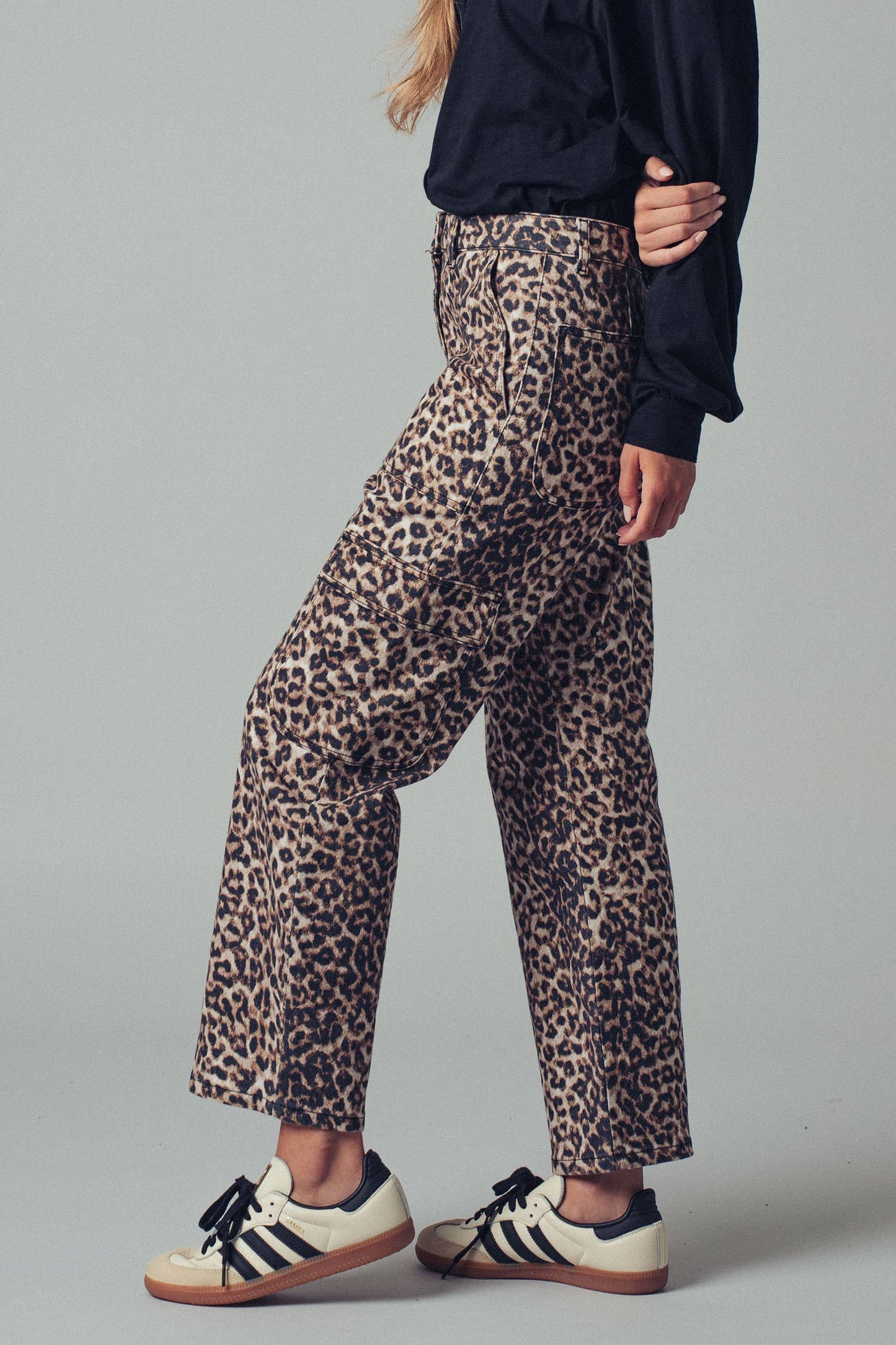 Leopard Cargo Pants