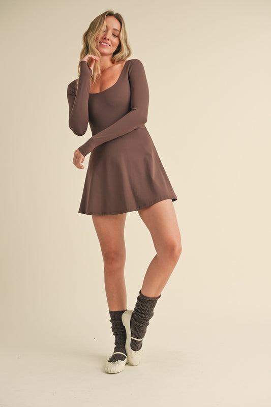 Chocolate Flare Dress