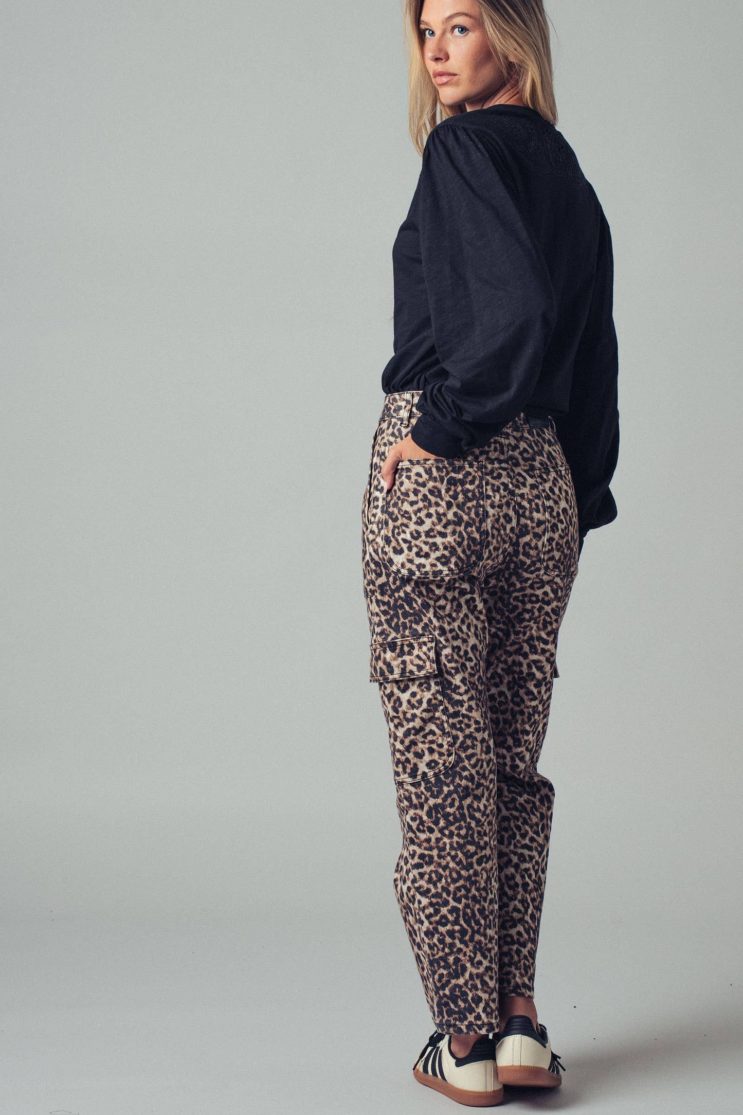 Leopard Cargo Pants