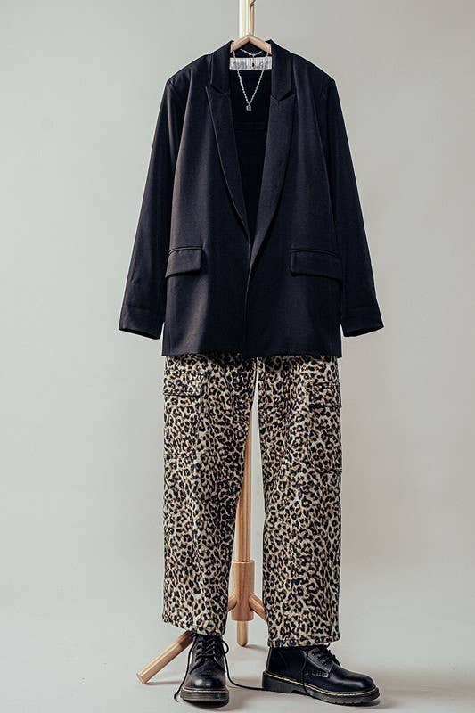 Leopard Cargo Pants