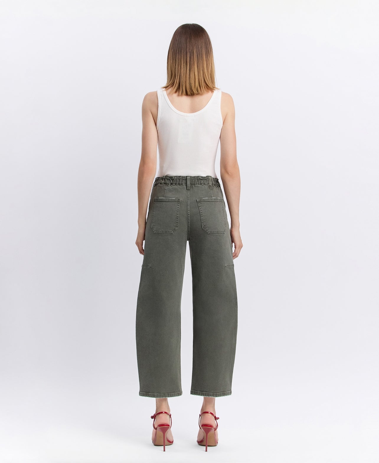 Olive Barrel Jeans