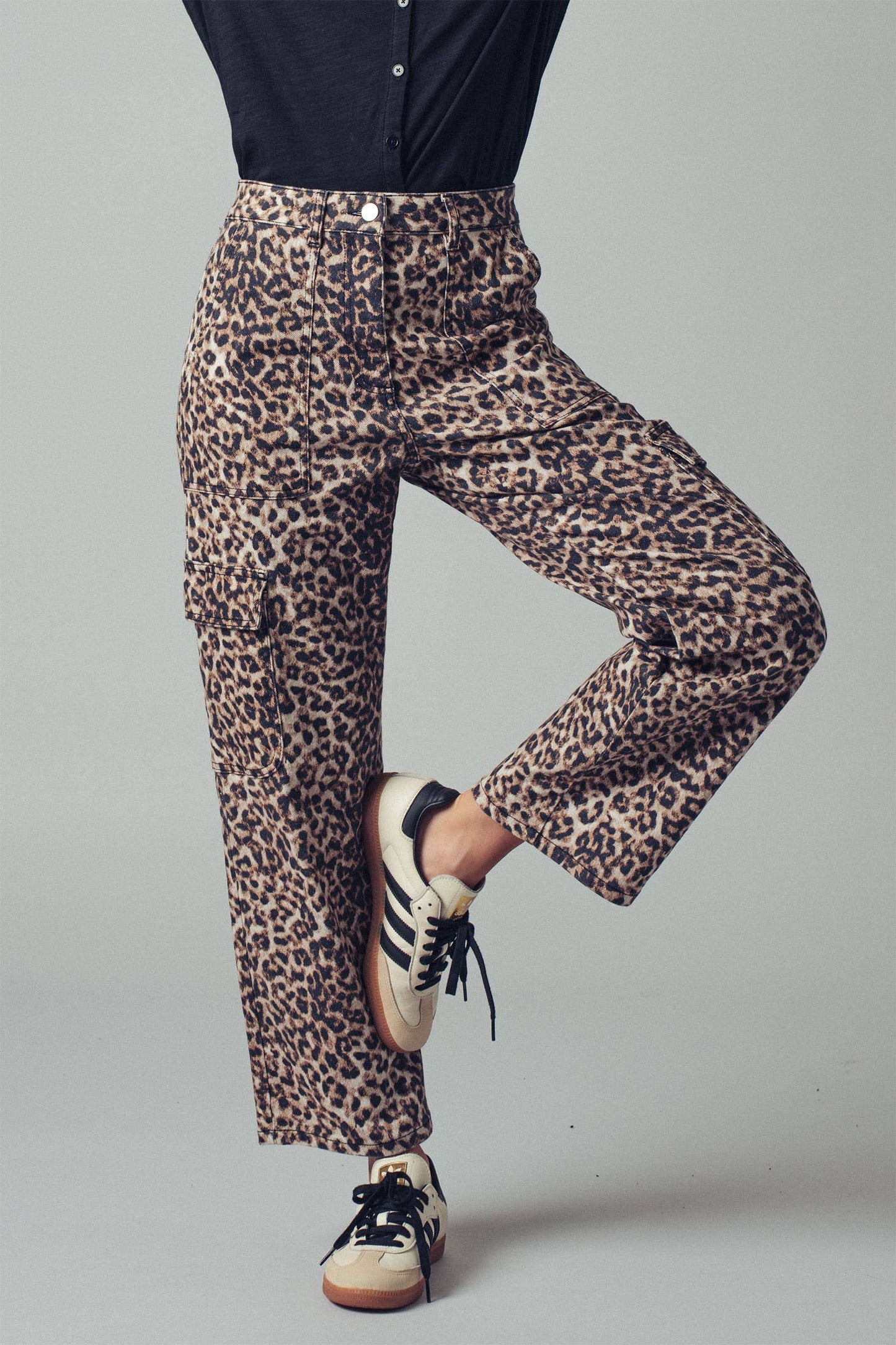 Leopard Cargo Pants