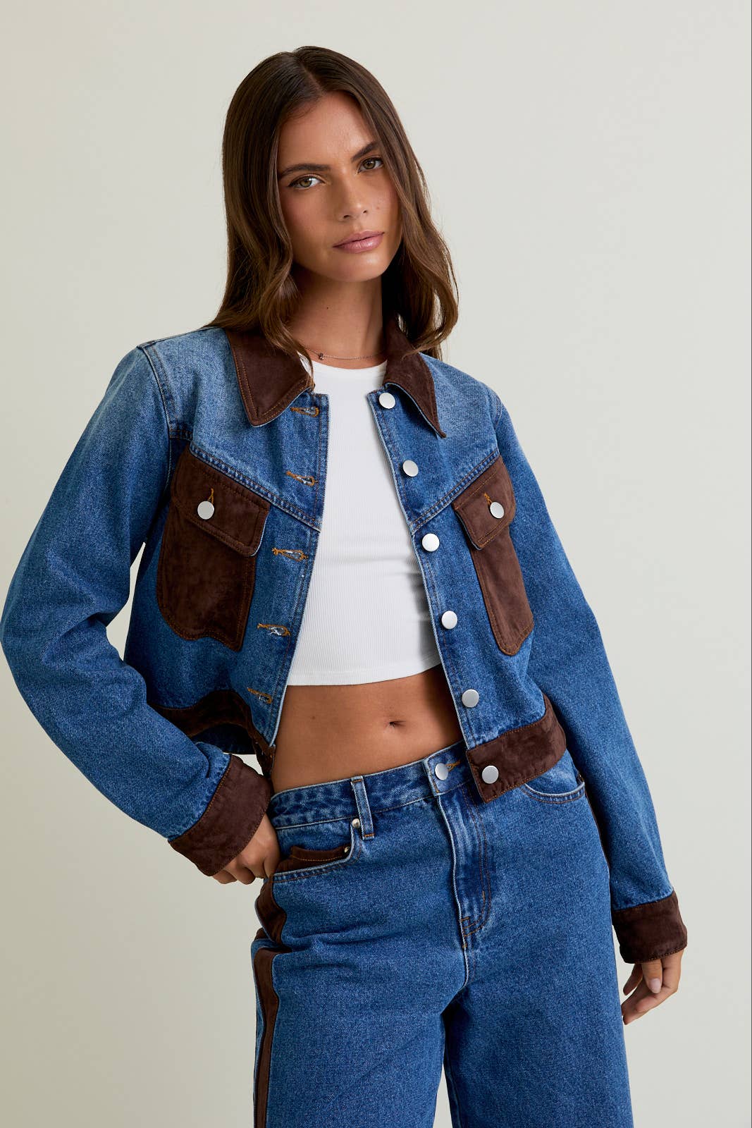 Dakota Contrast Denim Jacket