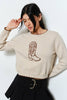 Cameron Cowboy Boots Sweater
