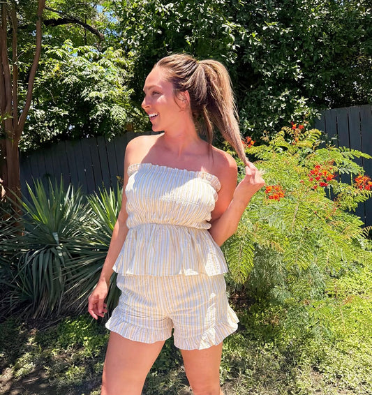 Limoncello Smocked Top
