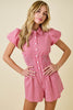 Picnic Date Gingham Romper