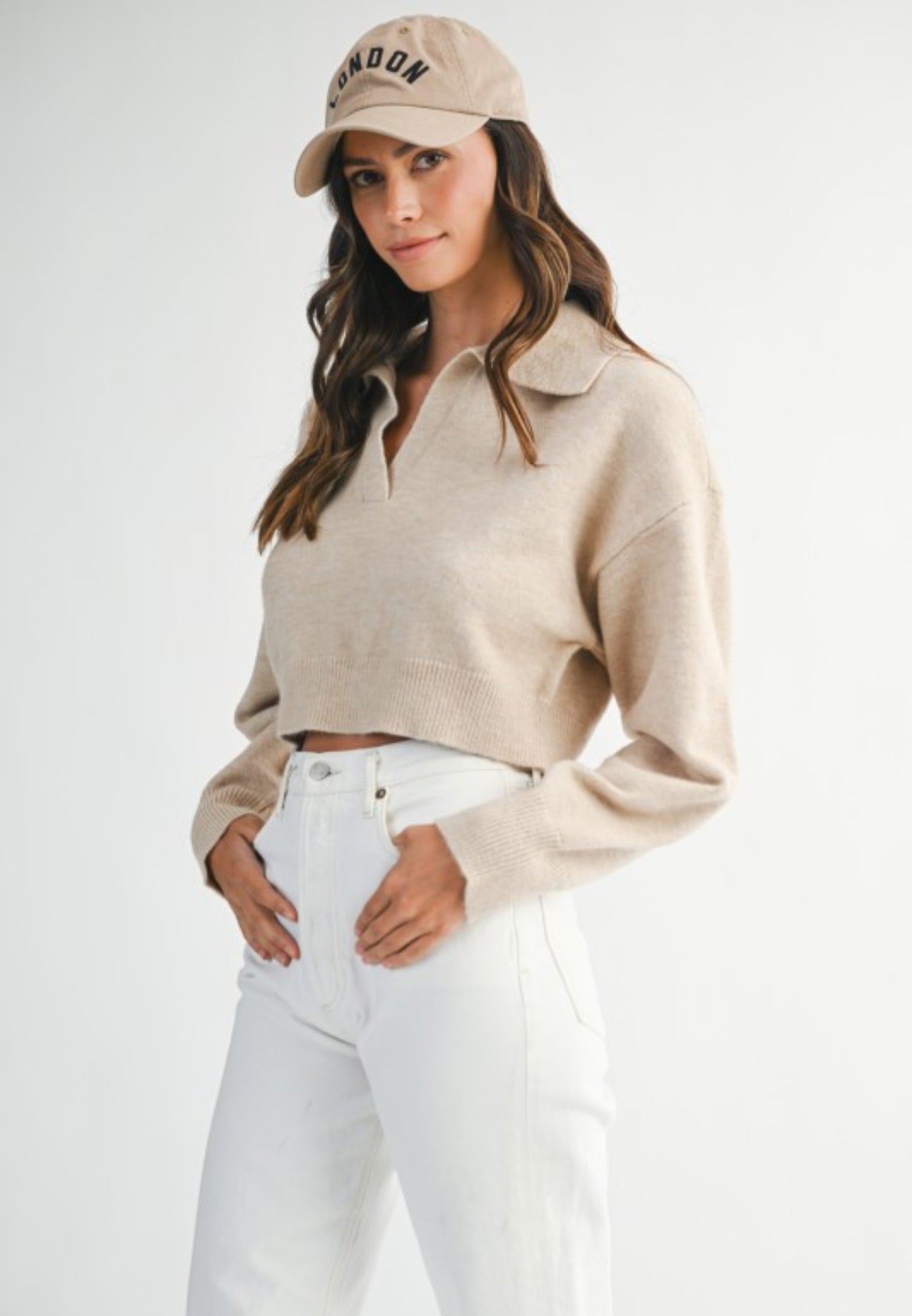 Harper Collared Knit Sweater