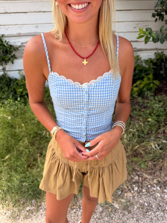 Capri Smocked Cami Top