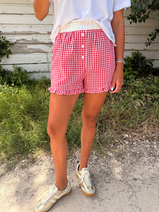 Sweet Gingham Shorts