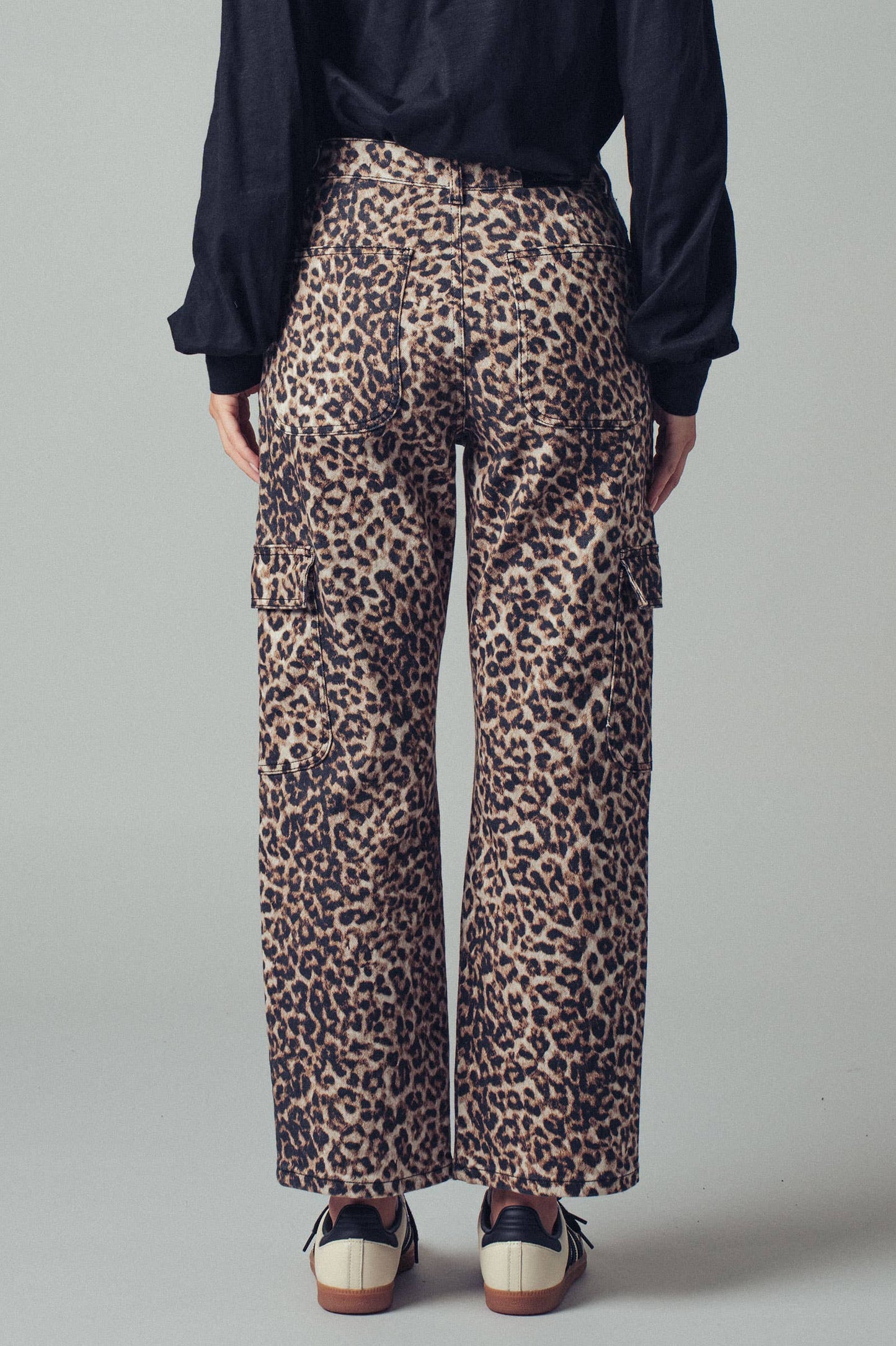 Leopard Cargo Pants