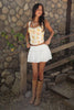 Crinkle Tiered Mini Skort