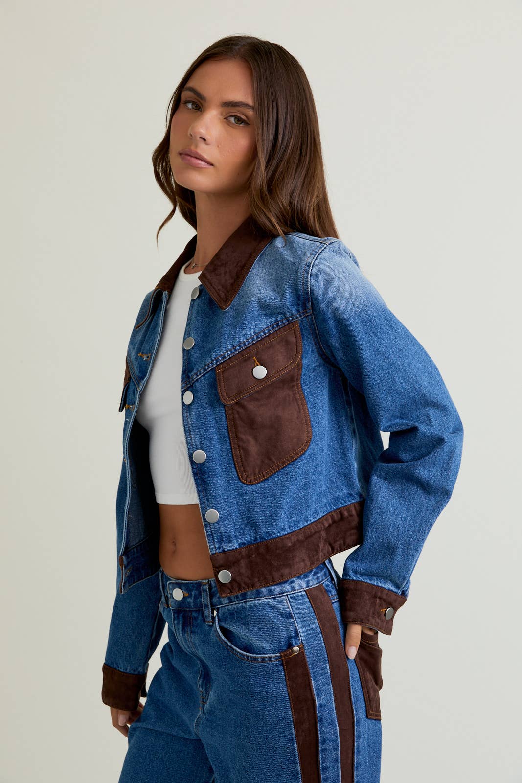 Dakota Contrast Denim Jacket