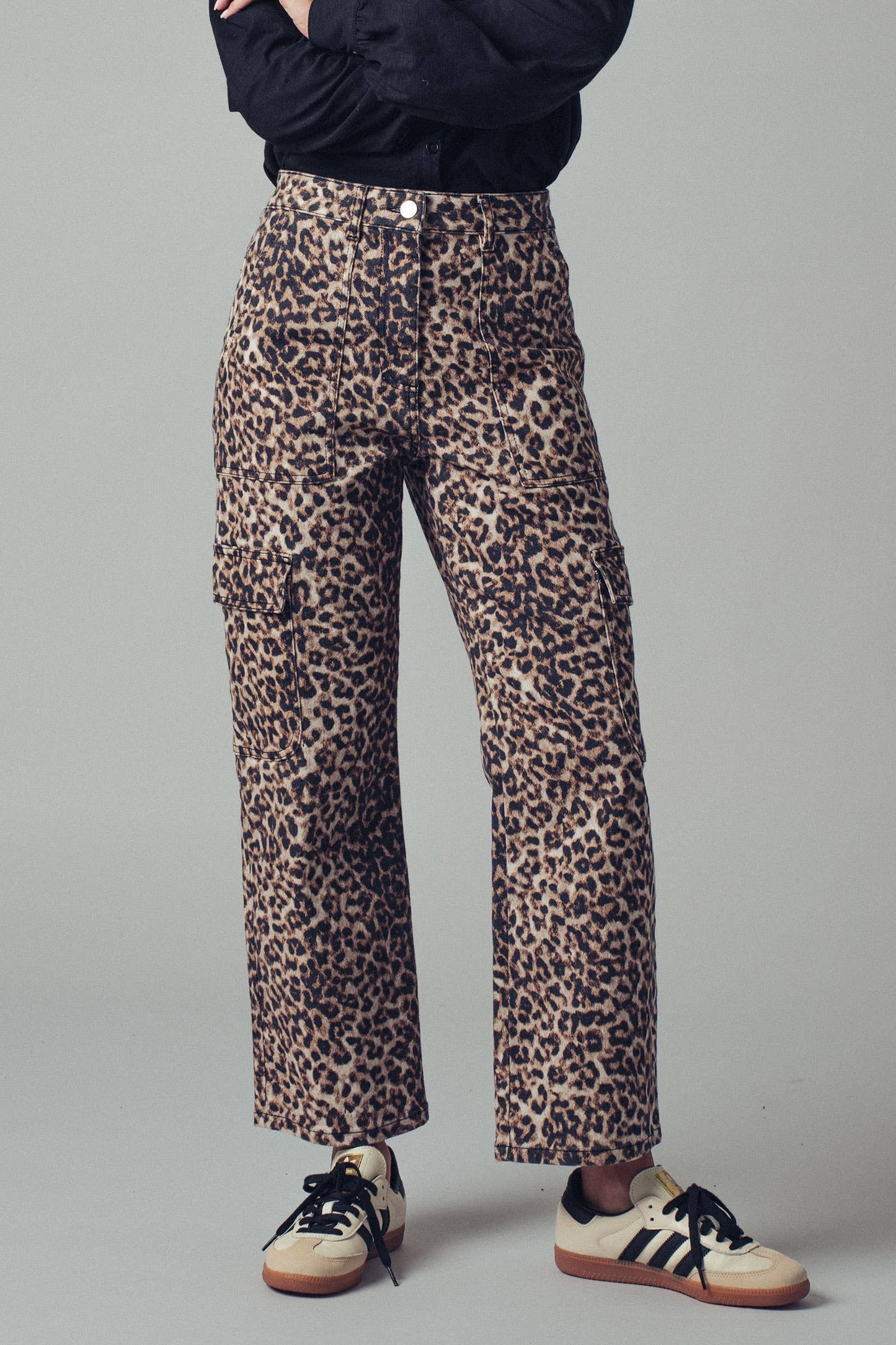 Leopard Cargo Pants