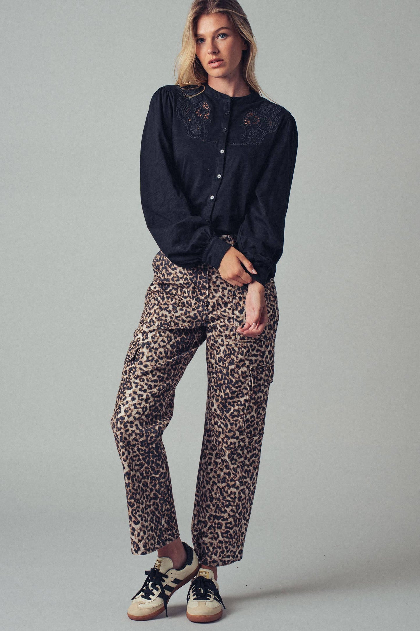 Leopard Cargo Pants