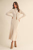 The Isabel Ribbed Flare Midi Dress