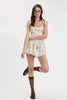 Vintage Floral Smocked Romper