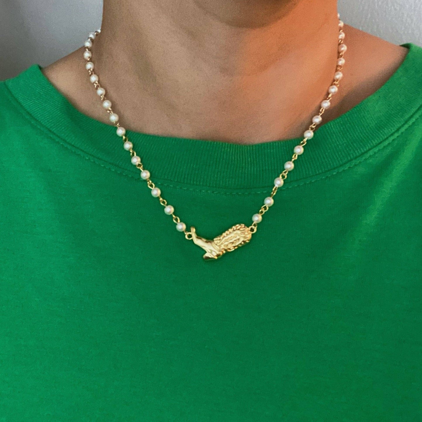 Boot Pearl Necklace