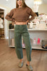 Olive Barrel Jeans