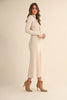 The Isabel Ribbed Flare Midi Dress