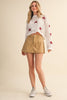 Twill Denim Skorts