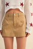 Twill Denim Skorts