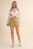Twill Denim Skorts