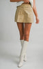 Desert Taupe Tailored Mini Skort
