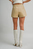 Desert Taupe Tailored Mini Skort
