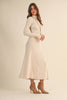 The Isabel Ribbed Flare Midi Dress