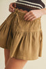 Desert Bloom Flared Twill Shorts