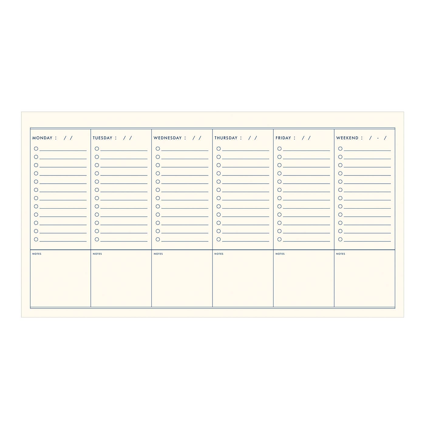 Ducks In A Row Undated Weekly Planner