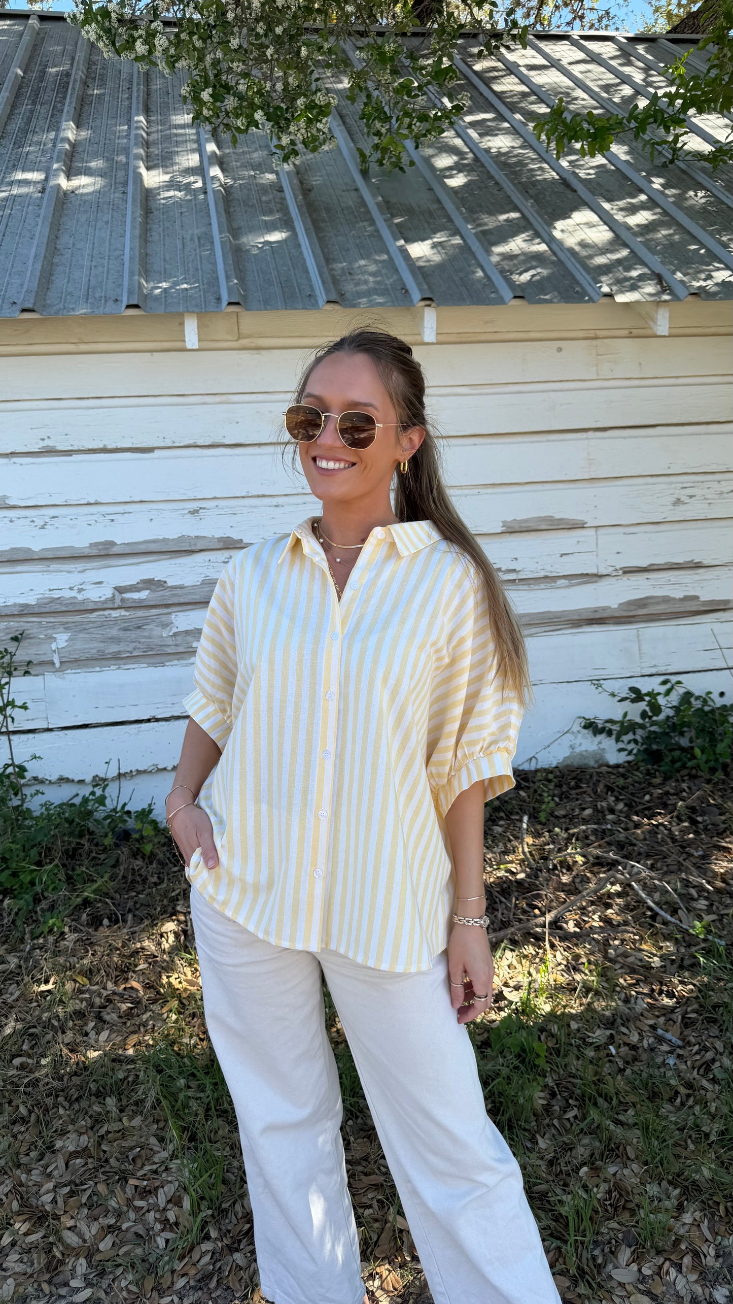 Delaney Striped Shirt