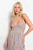 Paloma Gingham Tiered Maxi Dress