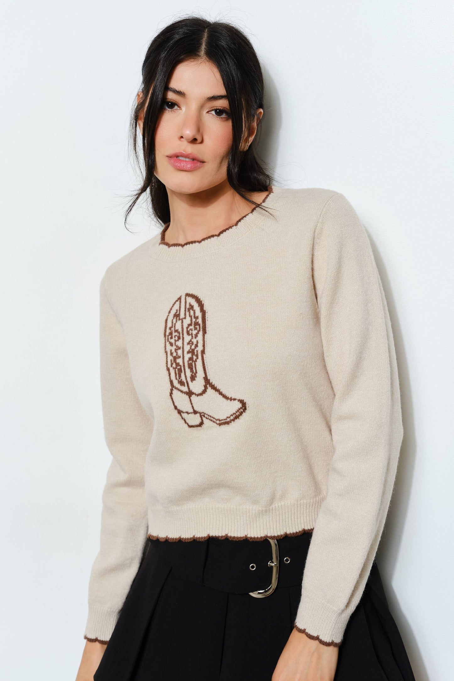 Cameron Cowboy Boots Sweater