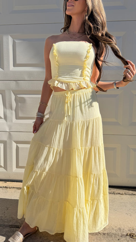 Juliea Two Piece Maxi Skirt Set