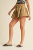 Desert Bloom Flared Twill Shorts