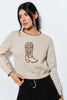 Cameron Cowboy Boots Sweater