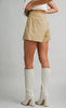 Desert Taupe Tailored Mini Skort