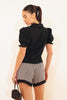 Gingham Lace Trim Shorts