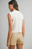 Desert Taupe Tailored Mini Skort