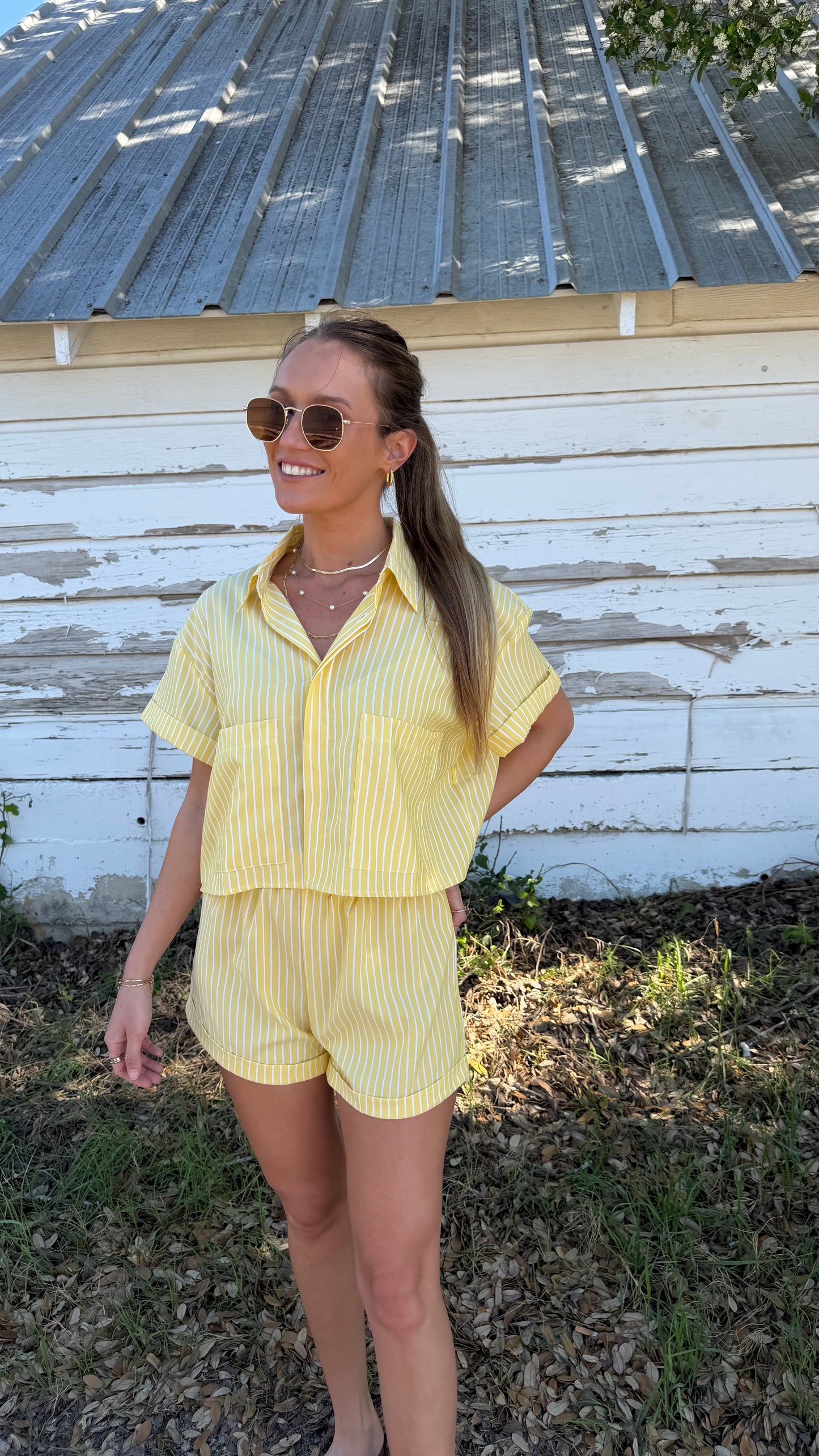 Sherbet Striped Shorts