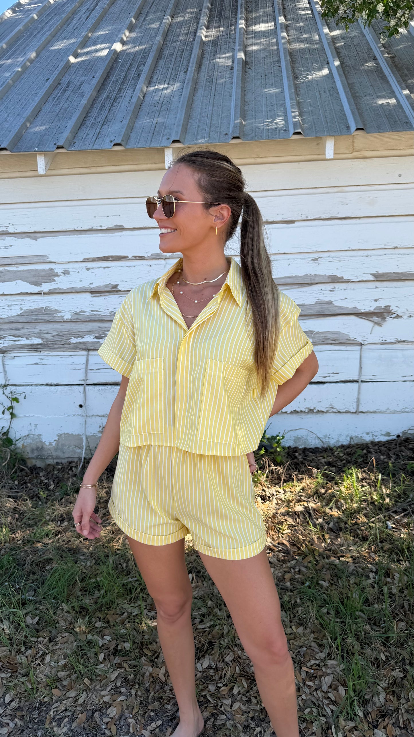 Sherbet Striped Shorts
