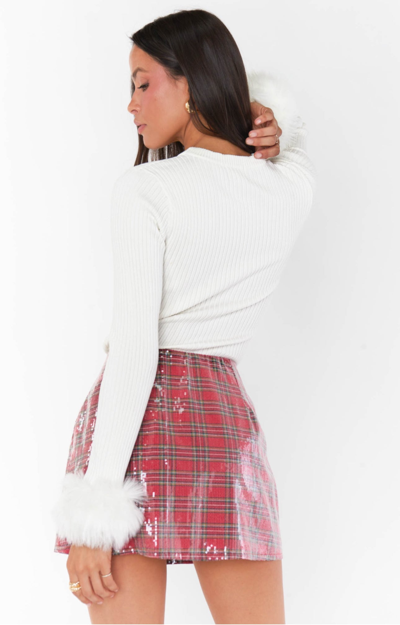 All Night Skort: Plaid