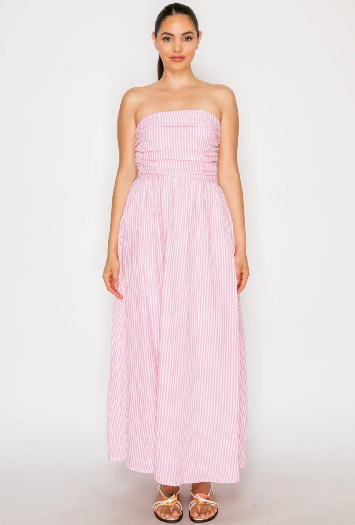 Rosé Stripe Maxi
