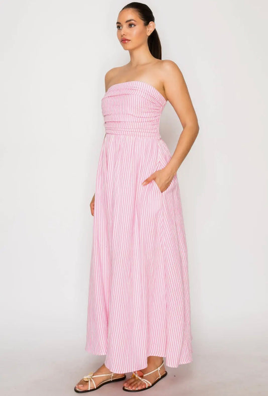 Rosé Stripe Maxi