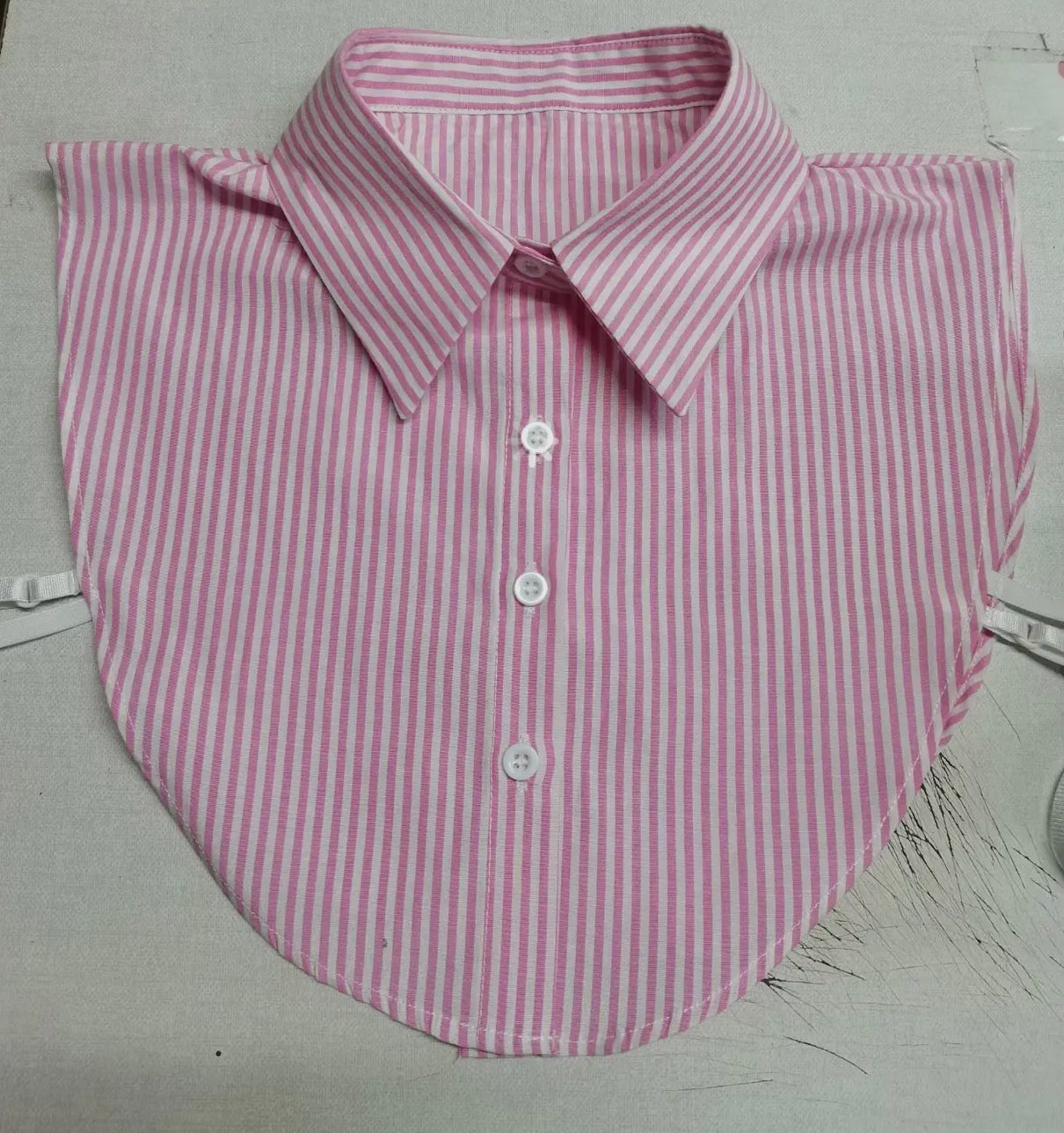 Pink & White Striped Collar