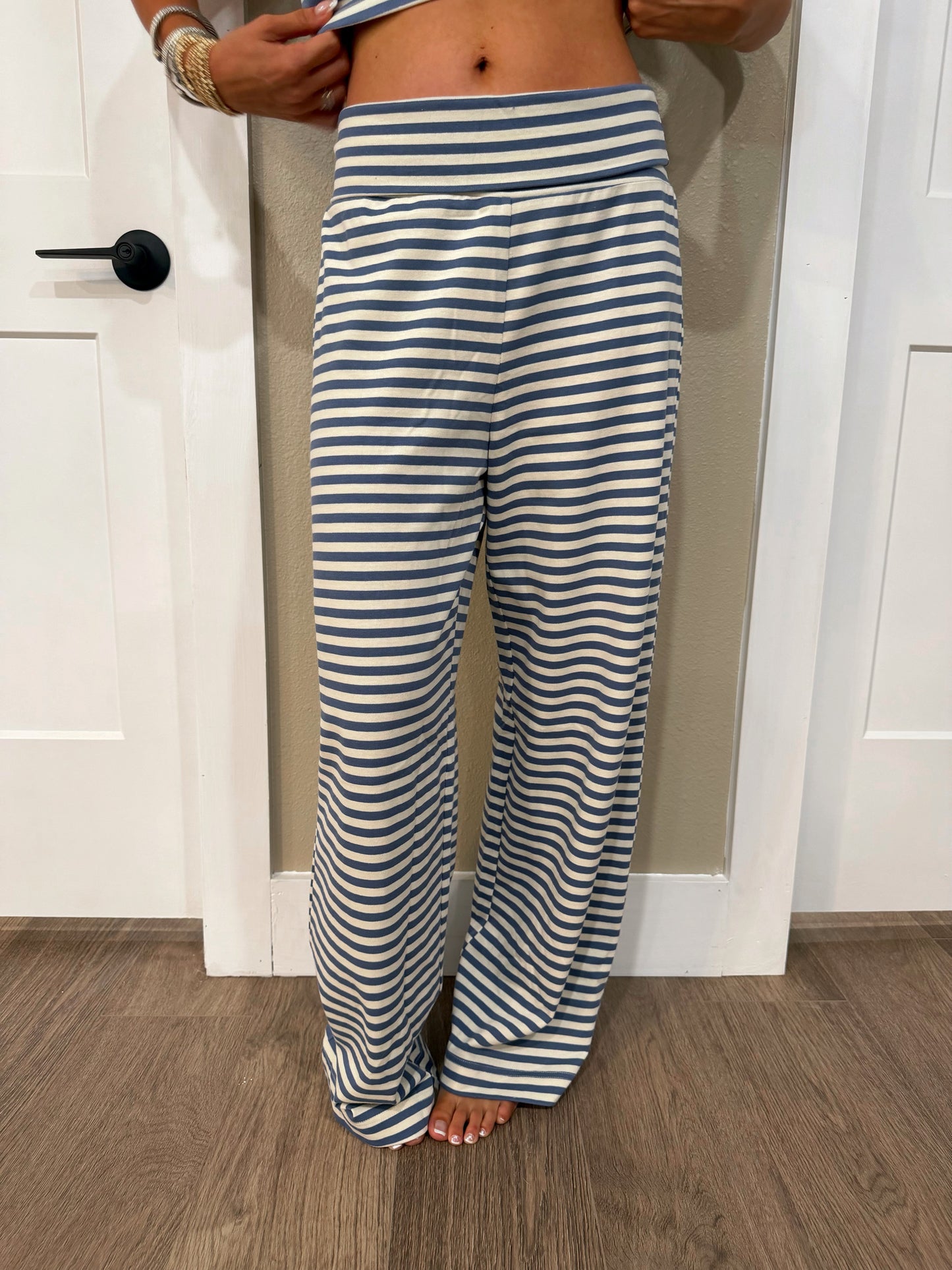 Bella Blue Stripe Lounge Pants