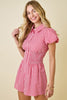 Picnic Date Gingham Romper