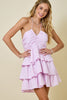 Blush Hour Tiered Mini Dress